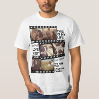 personalised photo film and text