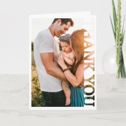 Personalised Photo Frame Thank You Card