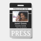 Personalised Photo ID Reporter Press Pass ID