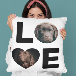 Personalised Photo   Love   Pet Throw Pillow