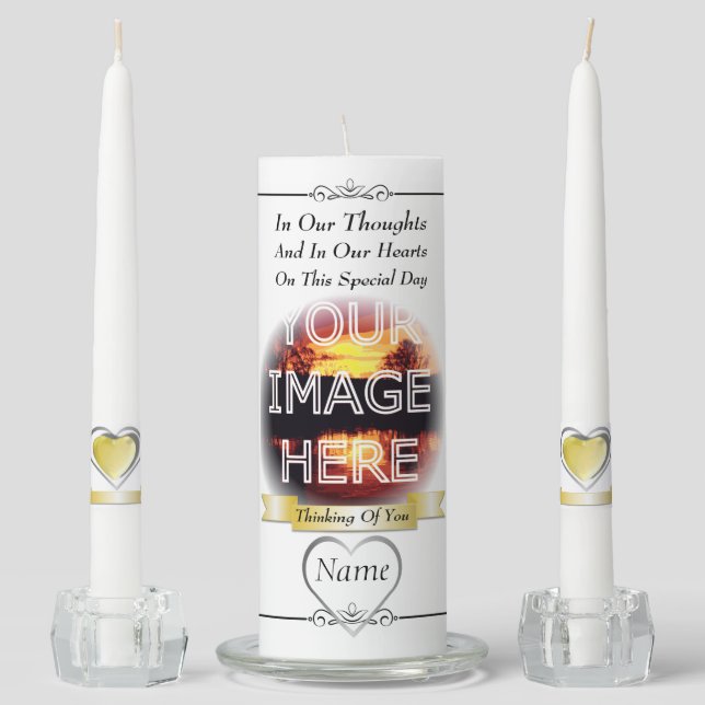 Personalised Photo Memorial Candle (Front)