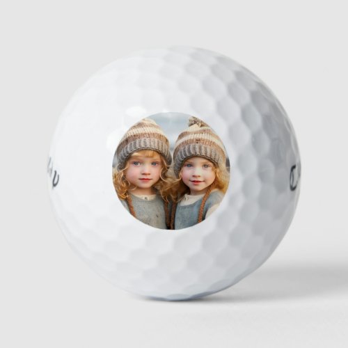 Personalised Photo Modern  Golf Balls