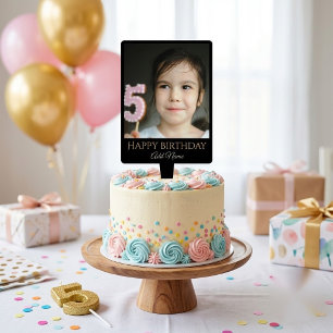 Personalised Photo Name Happy Birthday Picture For Cake Topper