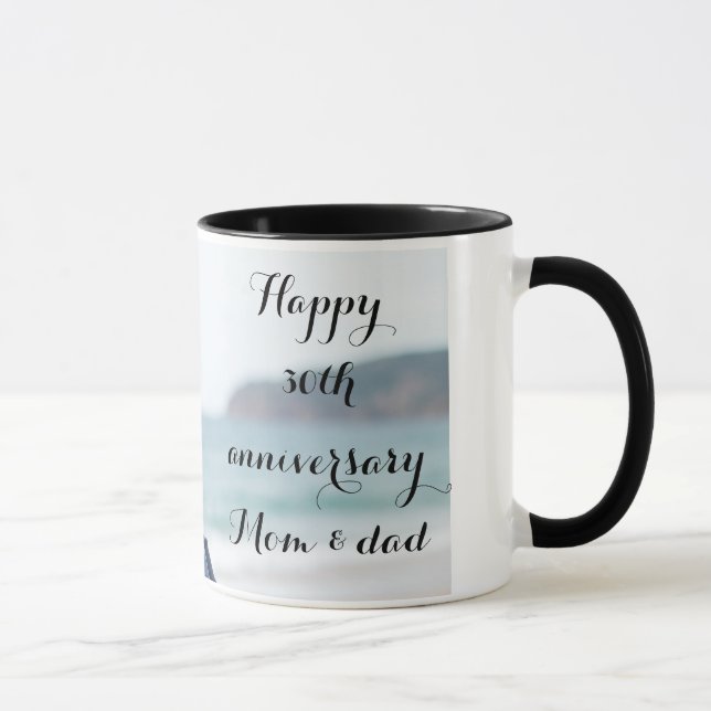 Personalised photo Parents wedding anniversary  Mug (Right)