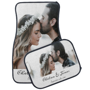Personalised Photo Template Calligraphy Name Car Floor Mat