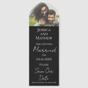 Personalised Photo Wedding Save Our Date Bookmarks