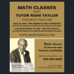 Personalised Photograph, Math Classes Advertising Flyer<br><div class="desc">Personalised Photograph,  Math Classes Advertising Flyers By The Business Card Store.</div>