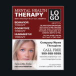 Personalised Photograph, Psychotherapist, Therapy Flyer<br><div class="desc">Personalised Photograph,  Psychotherapist,  Therapy Advertising Flyers By The Business Card Store.</div>