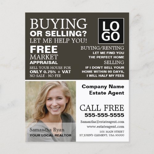 Personalised Photograph Realtor Estate Agent Flyer