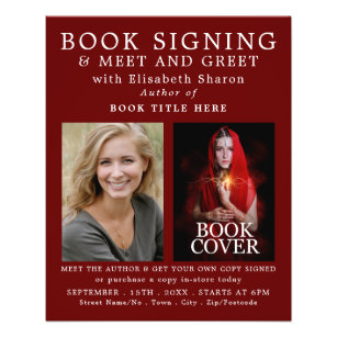 Personalised Photos, Author's Book Signing Advert Flyer