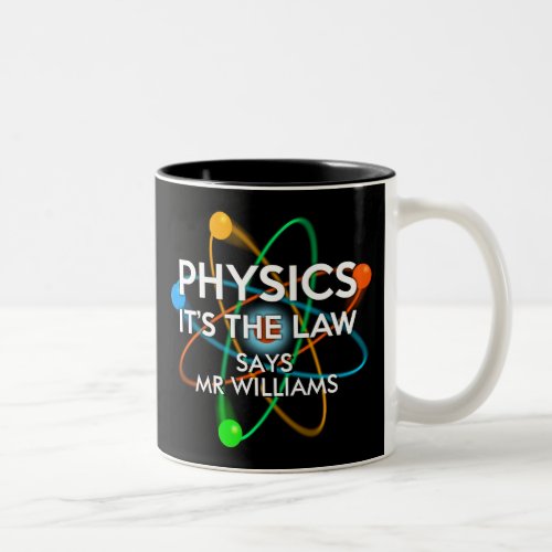 Personalised Physics Its the Law Science Two_Tone Coffee Mug