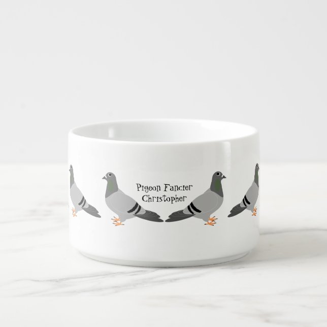 Personalised Pigeon Design Bowl (Center)