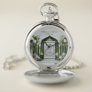 Personalised Pocket Watch-Elegant -Islamic Wedding Watch