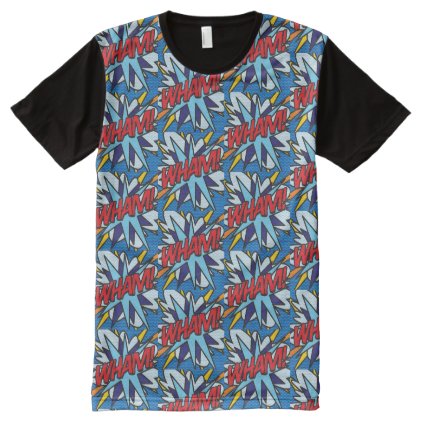 Personalised Pop Art Comic Book WHAM! All-Over-Print T-Shirt
