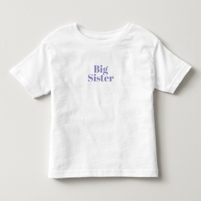 Personalised Pregnancy Announcement Big Sister. Toddler T-shirt (Front)