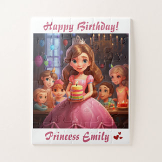 Personalised Princess [Name] Birthday  Jigsaw Puzzle