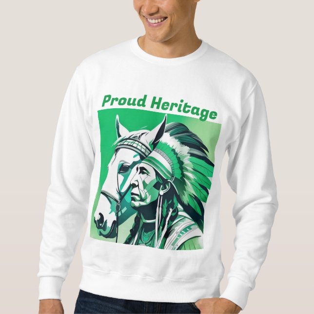 Personalised Proud Heritage Men's Basic Sweatshirt (Front)
