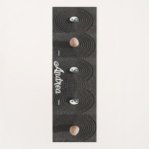 personalised psychedelic serene modern sea stone yoga mat
