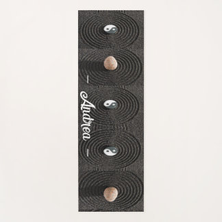 personalised psychedelic serene modern sea stone yoga mat