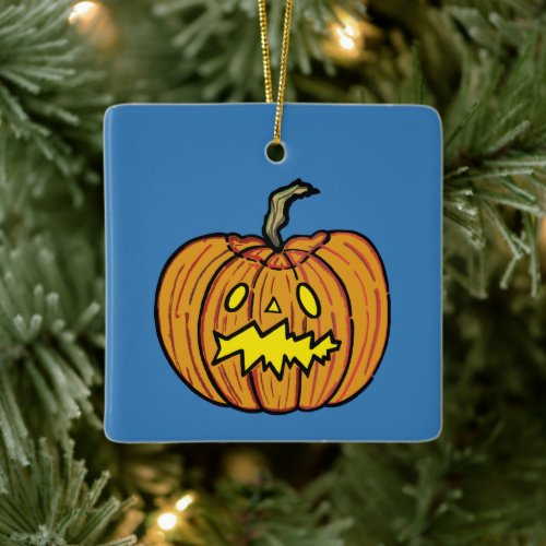 Personalised Pumpkin Halloween Hanging Ornament