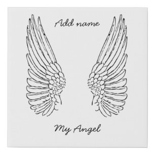 Personalised R.i.p memorial my angel canvas