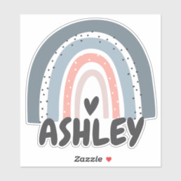 Personalised Rainbow Name Laptop Sticker