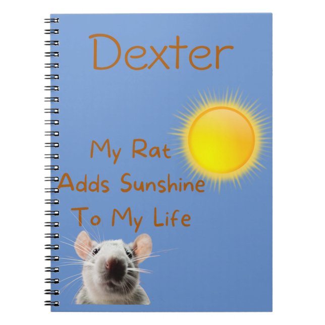Personalised Rat Lover Notebook (Front)