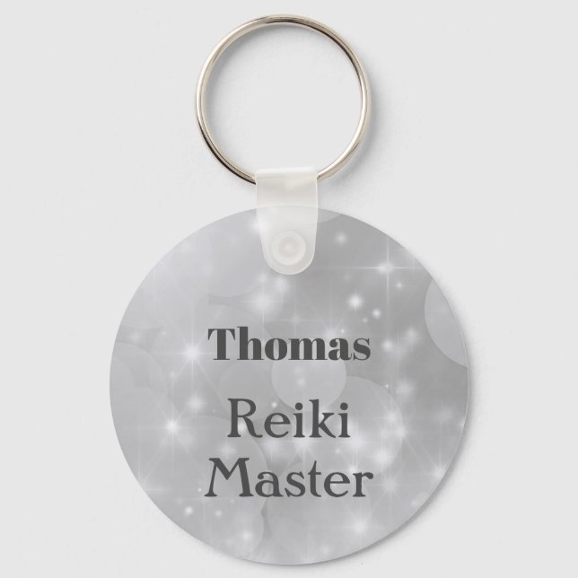 Personalised Reiki Master design Keychain (Front)