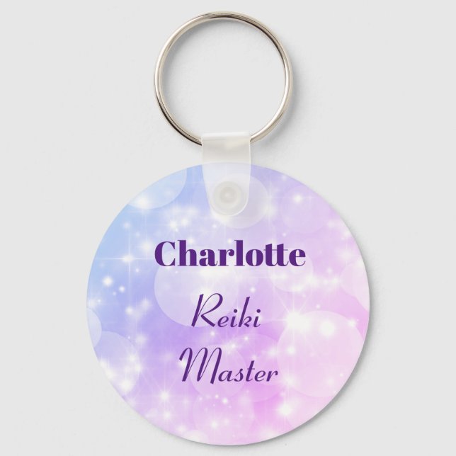 Personalised Reiki Master design Keychain (Front)