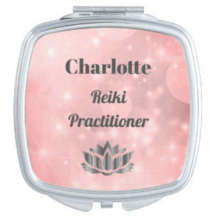 Personalised Reiki Practitioner Compact Mirror