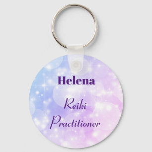 Personalised Reiki Practitioner design Keychain