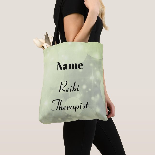 Personalised Reiki Therapist design Tote Bag (Close Up)
