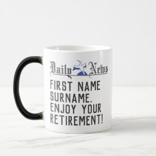 Personalised Retirement Gift Color Morph Mug
