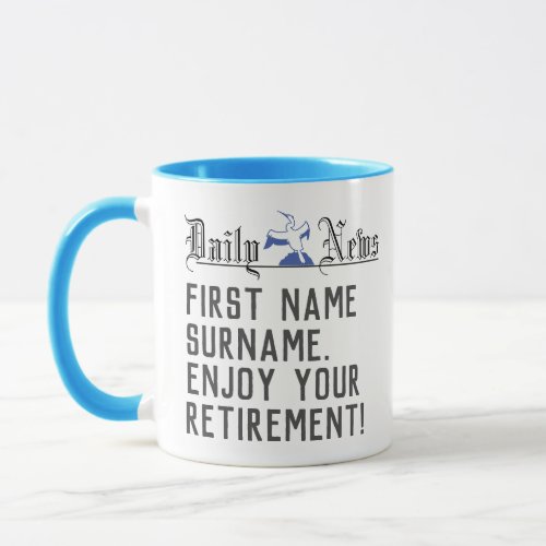 Personalised Retirement Gift Mug
