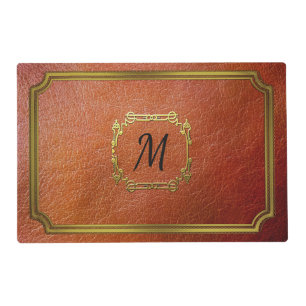 Personalised Reversible Brown Custom Table Mat