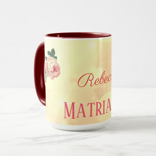 Personalised Roses Matriarch Mother Mug (Front Left)