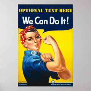 Personalised Rosie The Riveter Poster