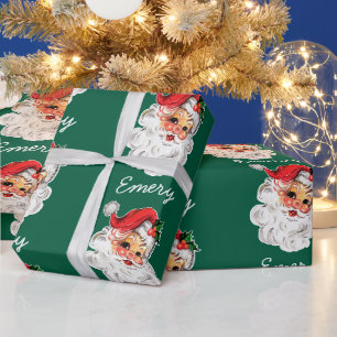 Personalised Santa Christmas Santa Claus Xmas Gift Wrapping Paper