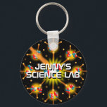 Personalised Science Lab Keychain<br><div class="desc">PERSONALISED SCIENCE LAB KEYCHAIN. Make your lab your own. Customise with your own name. Cool,  trendy science inspired keychain designed for all scientists,  science teachers,  science students,  in short any science geek in your life (and that includes you)! Designed by Science Geekness© at http://www.zazzle.com/sciencegeekness*</div>