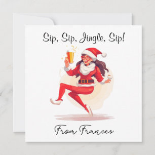 Personalised Sip Christmas Card