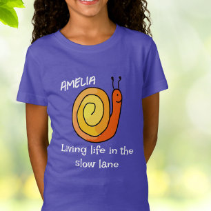 Personalised Slow Snail T-Shirt