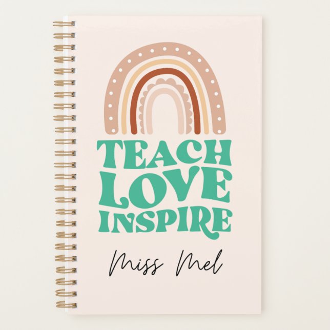 Personalised small Teachers Planner (Front)