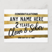 Personalised Sobriety Anniversary 12 step sober