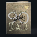 Personalised Special 90th Birthday Card For Dad<br><div class="desc">Custom personalised leather themed 90th birthday greeting card idea for a special Dad. Create a special and unique birthday card for Dad. Can be customised for any birthday year</div>