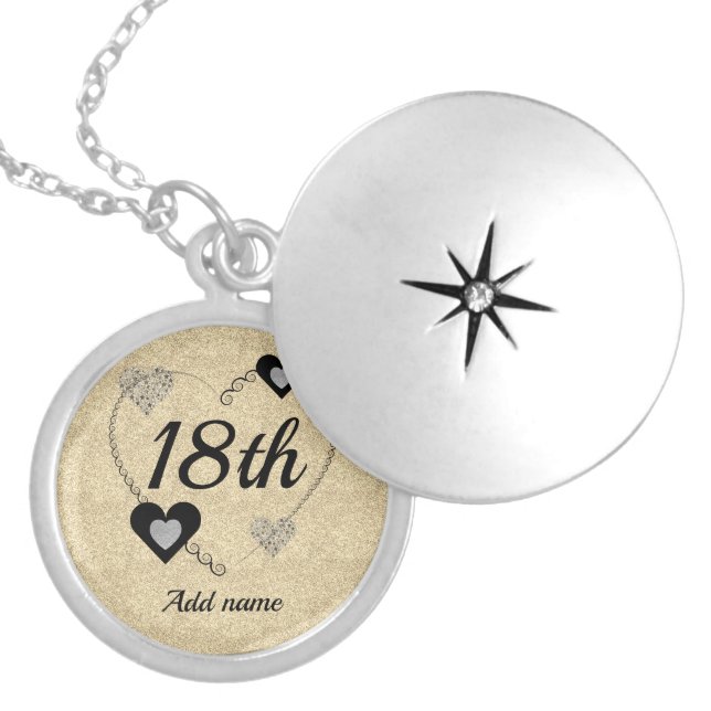 Personalised special birthday necklace 18th (Front)