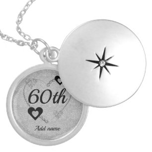 Personalised special birthday necklace 60th