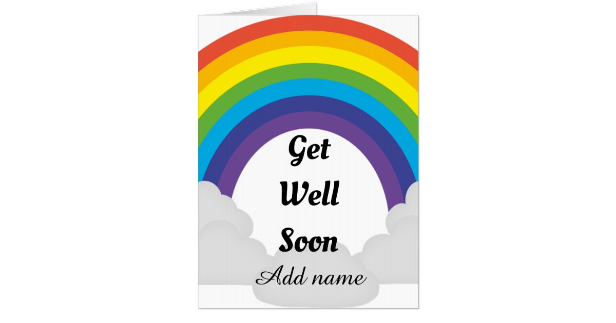 Personalised Get Well Soon Card