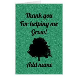 Personalised special thank you card