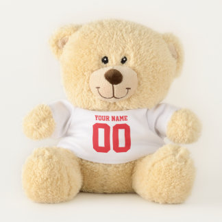 Personalised Sports Jersey Teddy Bear Gift