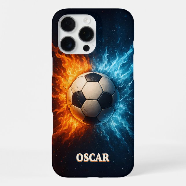 Personalised Sports/Soccer iPhone 16 Pro Max Case (Back)